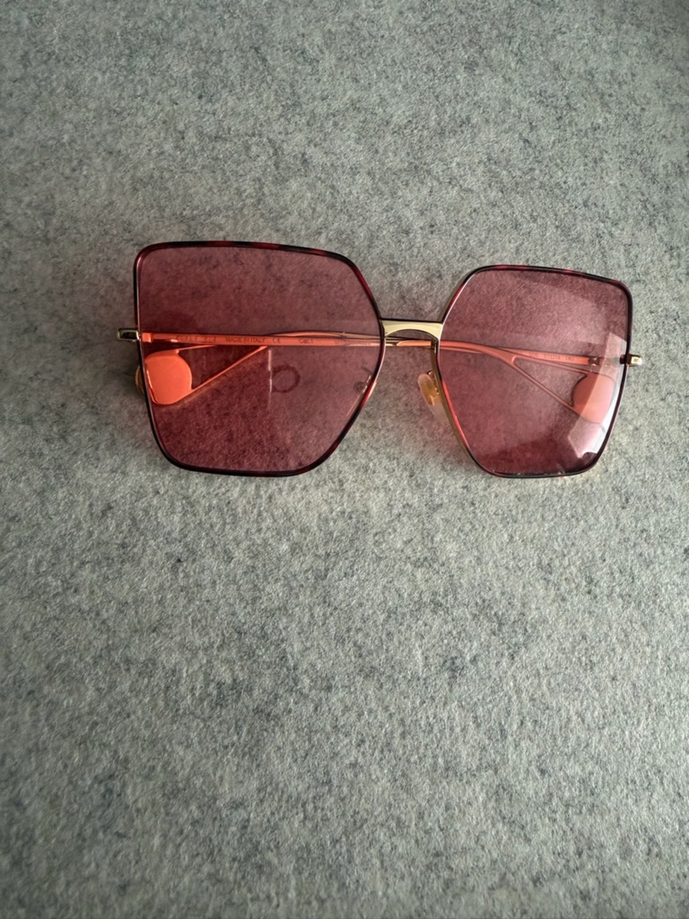 Gucci Pink Oversized Square Sunglasses